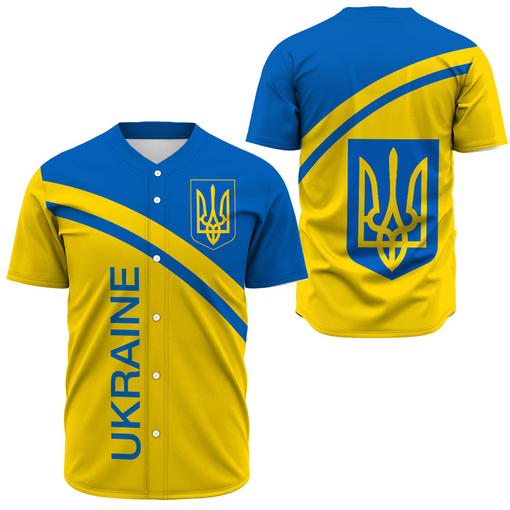 Ukraine Curve Style Baseball Jerseys RLT7 - Wonder Print Shop