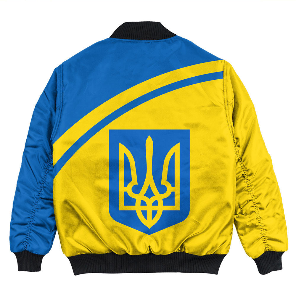 Ukraine Curve Style Bomber Jackets RLT7 - Wonder Print Shop