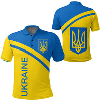 Ukraine Curve Style Polo Shirt RLT7 - Wonder Print Shop