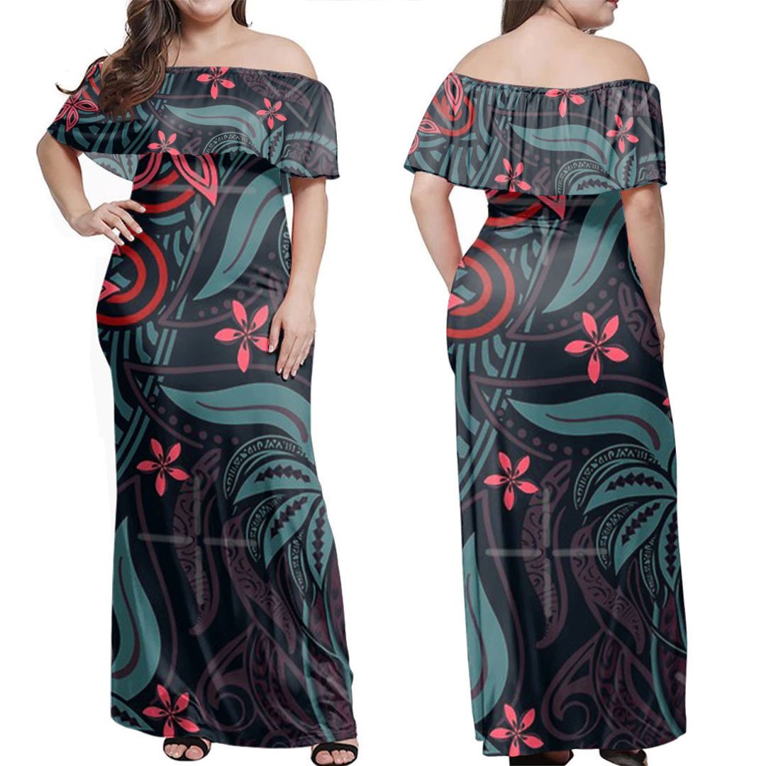 polynesian-dress-polynesian-midnight-tribal-floral-off-shoulder-long-dress