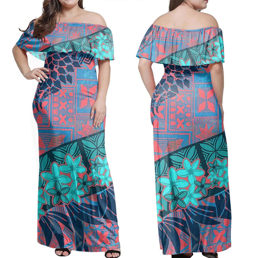 polynesian-dress-vintage-tribal-tapa-off-shoulder-long-dress