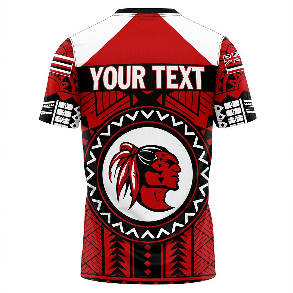 Polynesian T Shirt Personalized Hawaiian High Kahuku Red Raiders FootbT Shirt LT10 - Wonder Print Shop