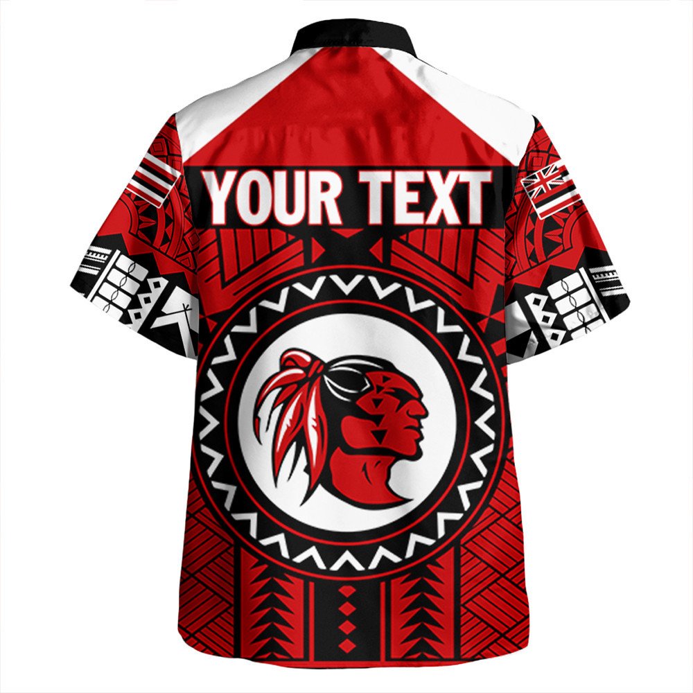Wonder Print Shop Hawaiian Shirt - Personalized Hawaiian High Kahuku Red Raiders Football Hawaiian Shirt LT10 - Wonder Print Shop