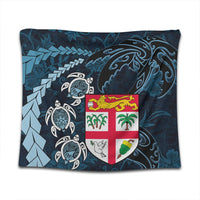 Wonder Print Shop Home Decor - Fiji Coat of Arms Turtle Palm Tree Tapestry LT10 - Wonder Print Shop