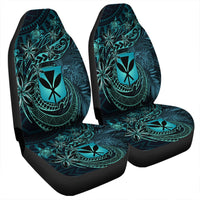 Wonder Print Shop Car Accessories - Hawaii Kanaka Maoli Turquoise Tiare Honu Car Seat Covers LT10 - Wonder Print Shop