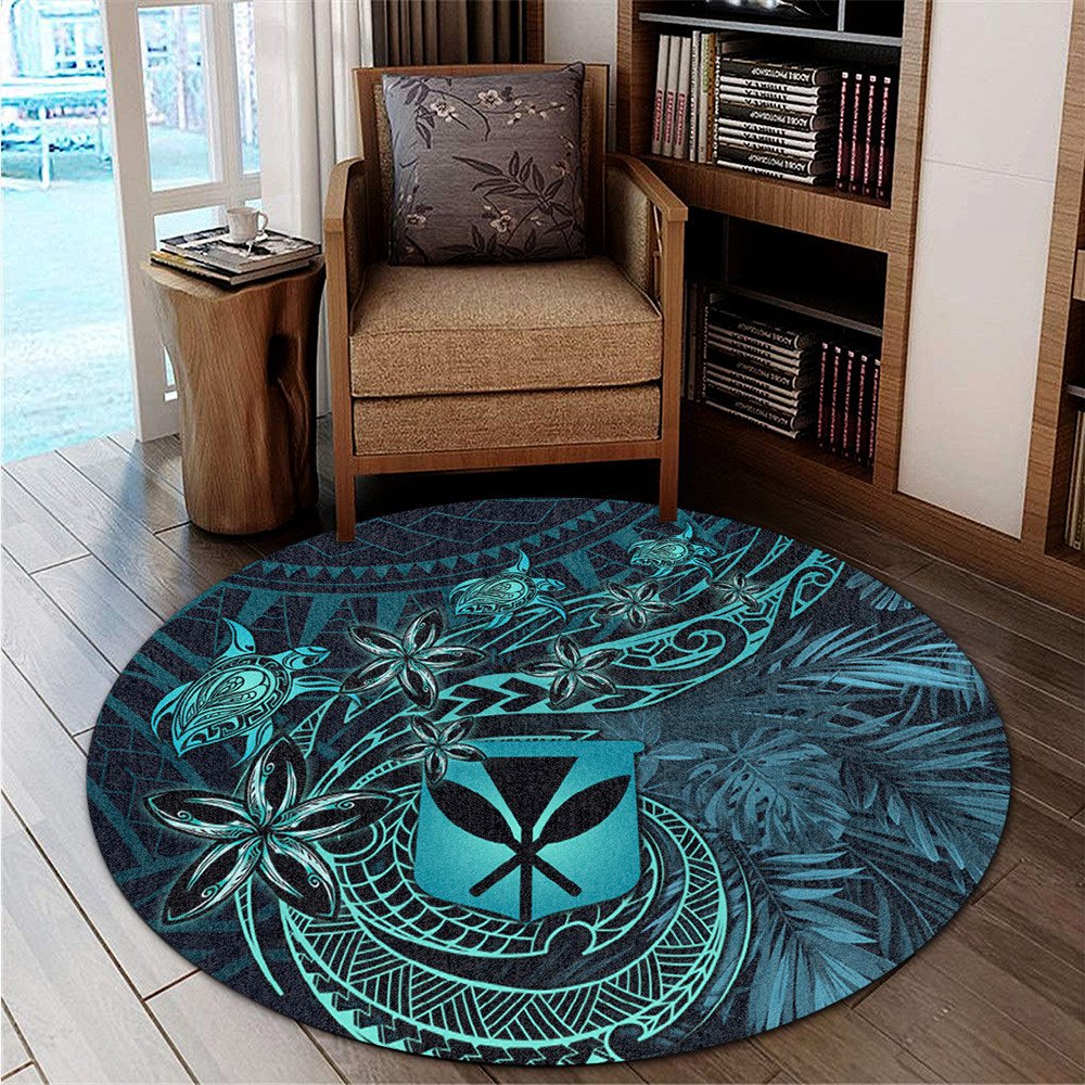 wonder-print-shop-home-set-hawaii-kanaka-maoli-turquoise-tiare-honu-round-carpet