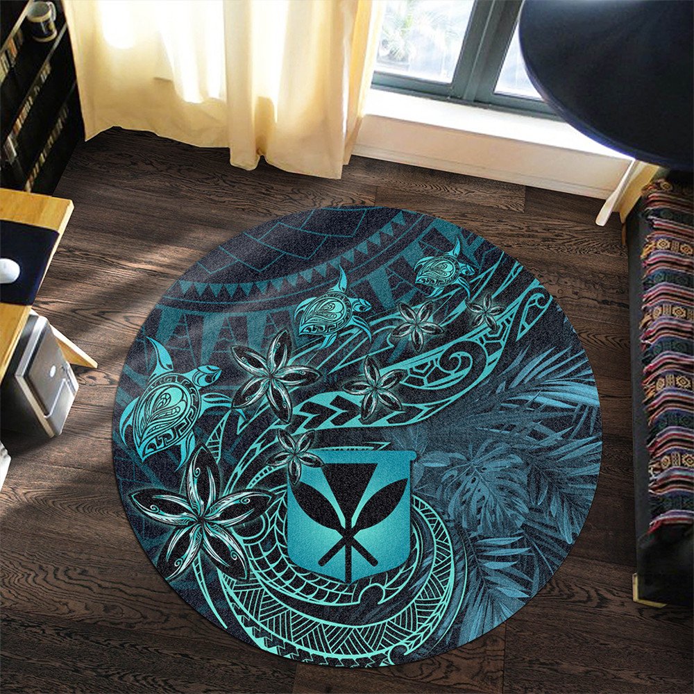 wonder-print-shop-home-set-hawaii-kanaka-maoli-turquoise-tiare-honu-round-carpet