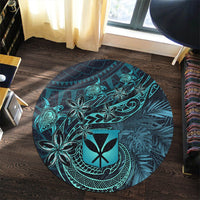 wonder-print-shop-home-set-hawaii-kanaka-maoli-turquoise-tiare-honu-round-carpet