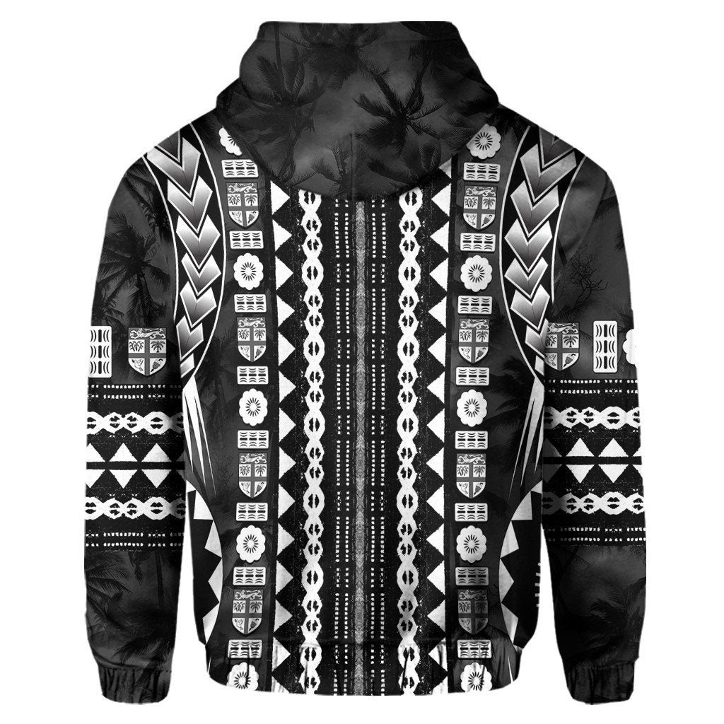 Polynesian Hoodie Fiji Masiterpiece Coconut Tree Zip Hoodie LT10 - Wonder Print Shop