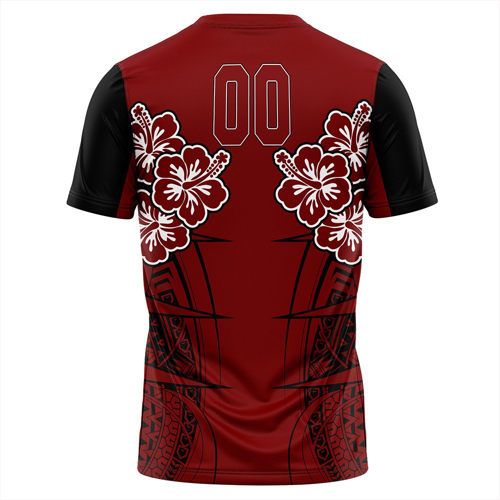 Polynesian T Shirt Personalized Hawaii Spearhead Hibiscus Polynesian T Shirt LT10 - Wonder Print Shop