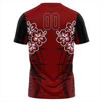 Polynesian T Shirt Personalized Hawaii Spearhead Hibiscus Polynesian T Shirt LT10 - Wonder Print Shop