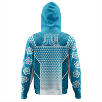 Polynesian Hoodie Custom Kakau Hawaii Polynesian Blue Gradient Hoodie LT10 - Wonder Print Shop