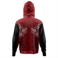 Polynesian Hoodie Custom Hawaii Spearhead Hibiscus Polynesian Zip Hoodie LT10 - Wonder Print Shop