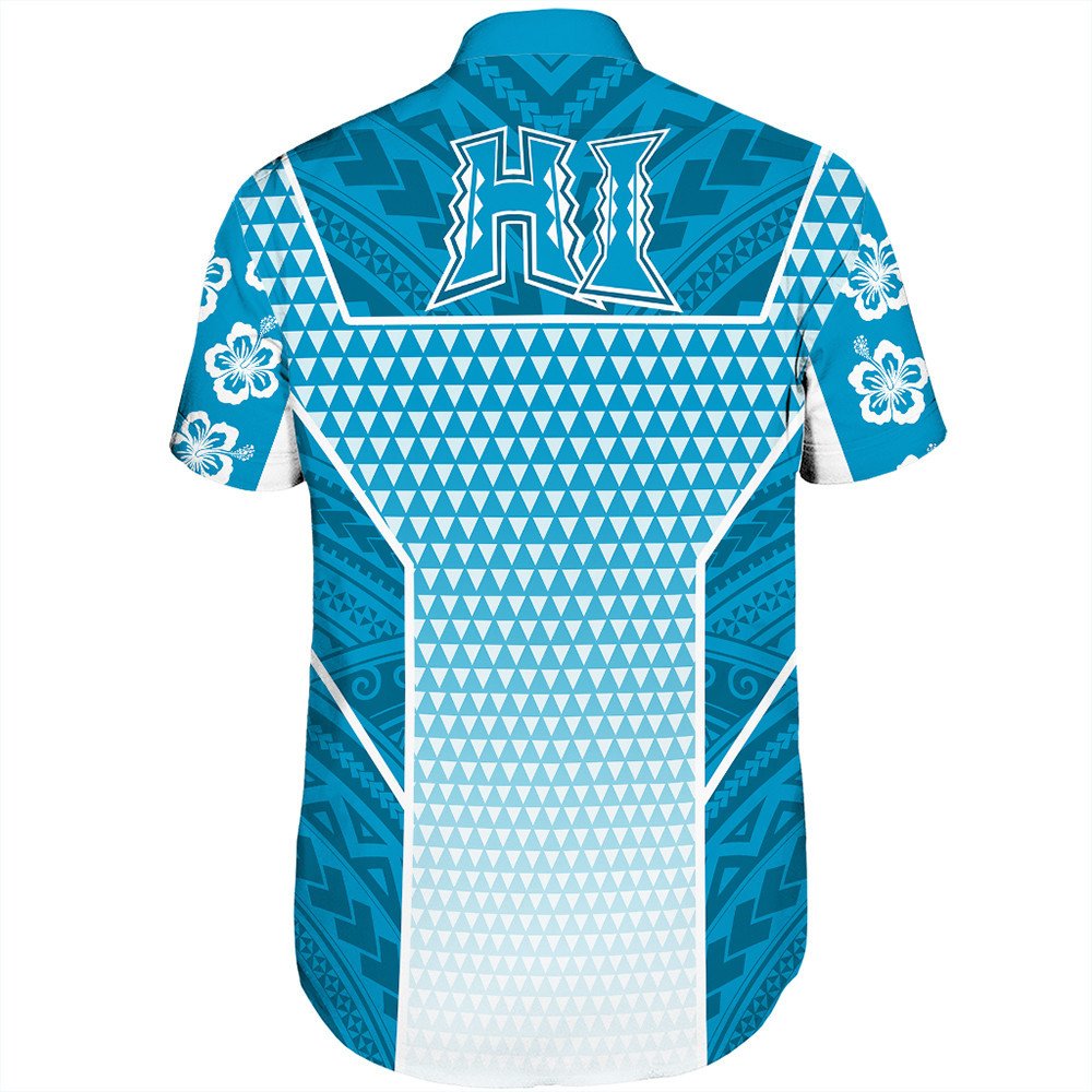 polynesian-shirt-personalized-kakau-hawaii-polynesian-blue-gradient-shorts-sleeve-shirt