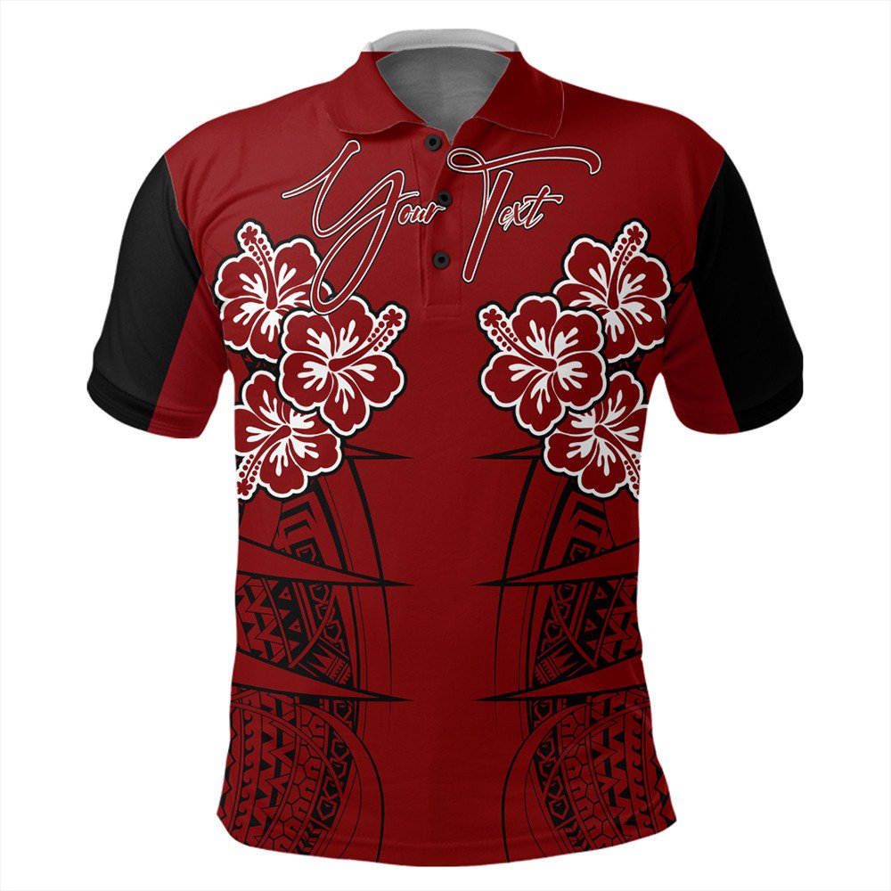Polynesian Polo Shirt Custom Hawaii Spearhead Hibiscus Polynesian Polo Shirt LT10 - Wonder Print Shop