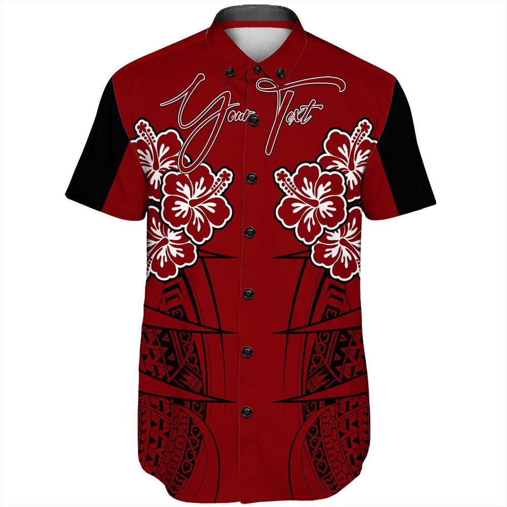 polynesian-shirt-personalized-hawaii-spearhead-hibiscus-polynesian-shorts-sleeve-shirt