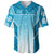 Polynesian Shirt Personalized Kakau Hawaii Polynesian Blue Gradient Baseball Jersey LT10 - Wonder Print Shop