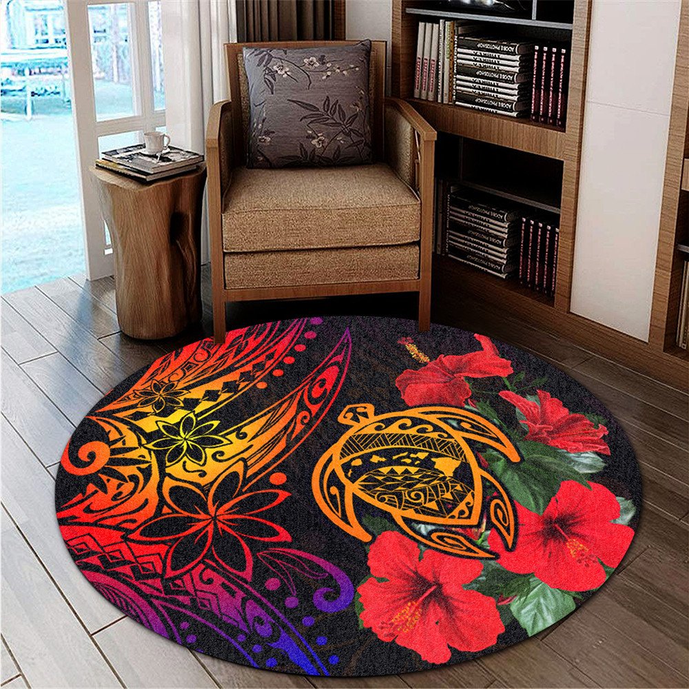 polynesian-home-set-hawaii-turtle-ocean-round-carpet