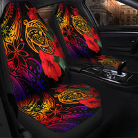 Polynesian Car Accessories Hawaii Turtle Ocean Car Seat Covers LT10 - Wonder Print Shop
