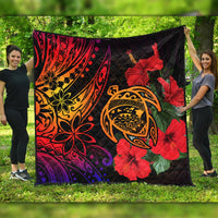 Polynesian Home Set Hawaii Turtle Ocean Quilt LT10 - Wonder Print Shop