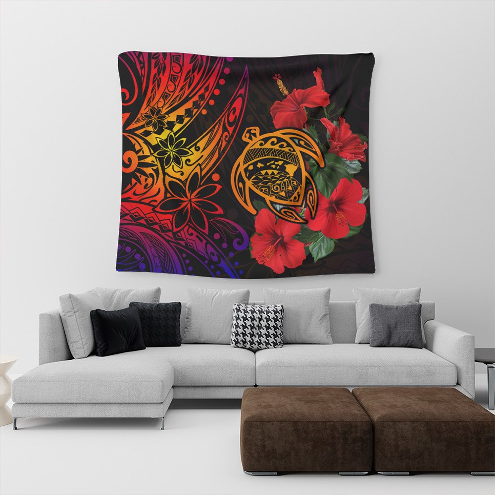 Polynesian Home Decor Hawaii Turtle Ocean Tapestry LT10 - Wonder Print Shop