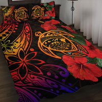 Polynesian Home Set Hawaii Turtle Ocean Quilt Bed Set LT10 - Wonder Print Shop