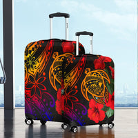 Polynesian Luggage Covers Hawaii Turtle Ocean Travel Suitcase Cover LT10 - Wonder Print Shop