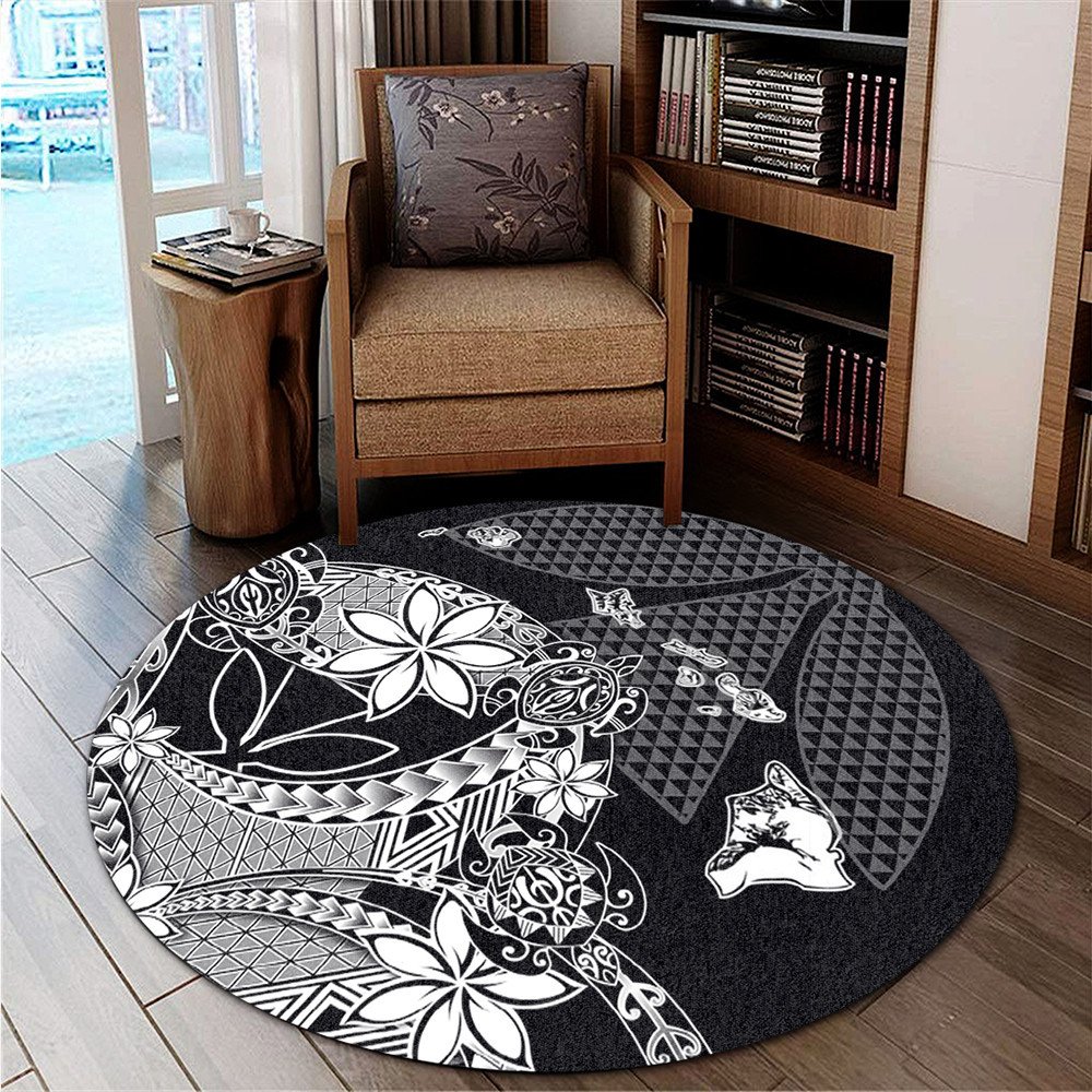 polynesian-home-set-kanaka-black-kakau-hawaiian-round-carpet