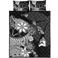 Polynesian Home Set Kanaka Black Kakau Hawaiian Quilt Bed Set LT10 - Wonder Print Shop