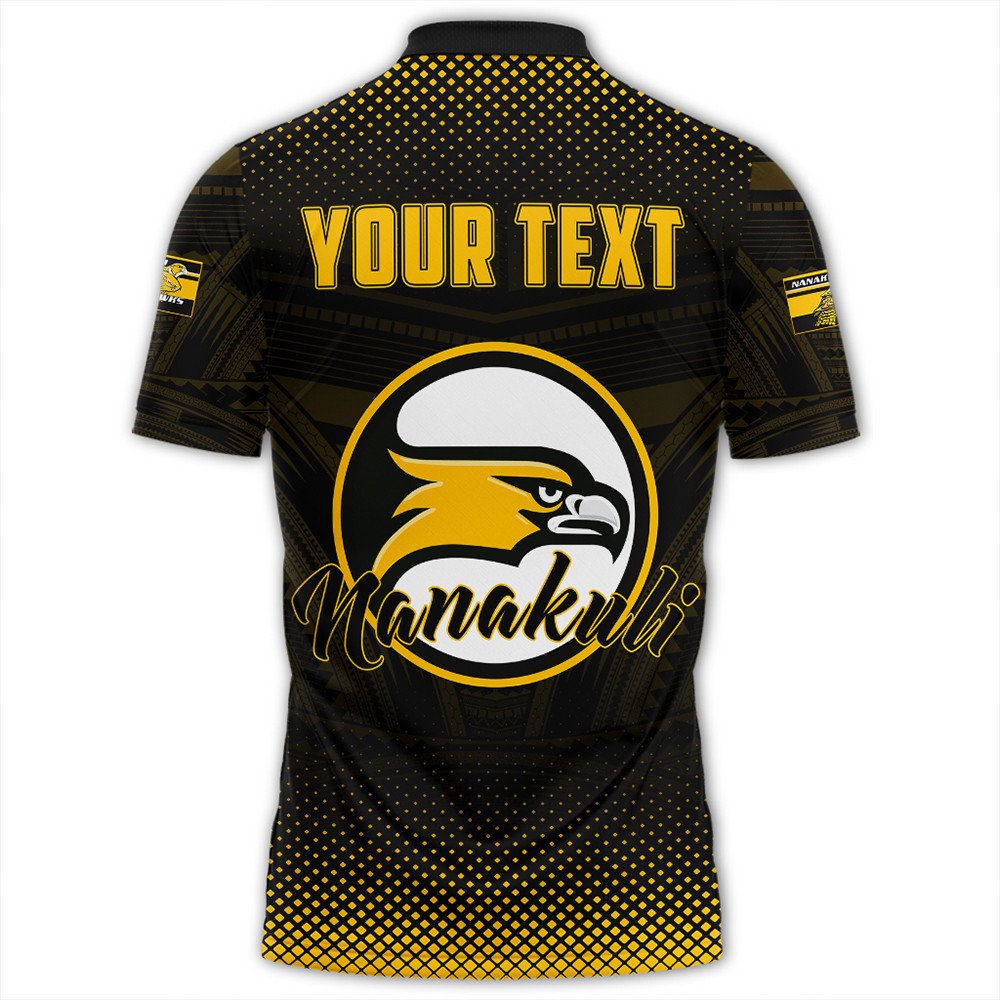 Polynesian Polo Shirt Custom Hawaii Class Of Nanakuli Golden Hawks Polo Shirt LT10 - Wonder Print Shop