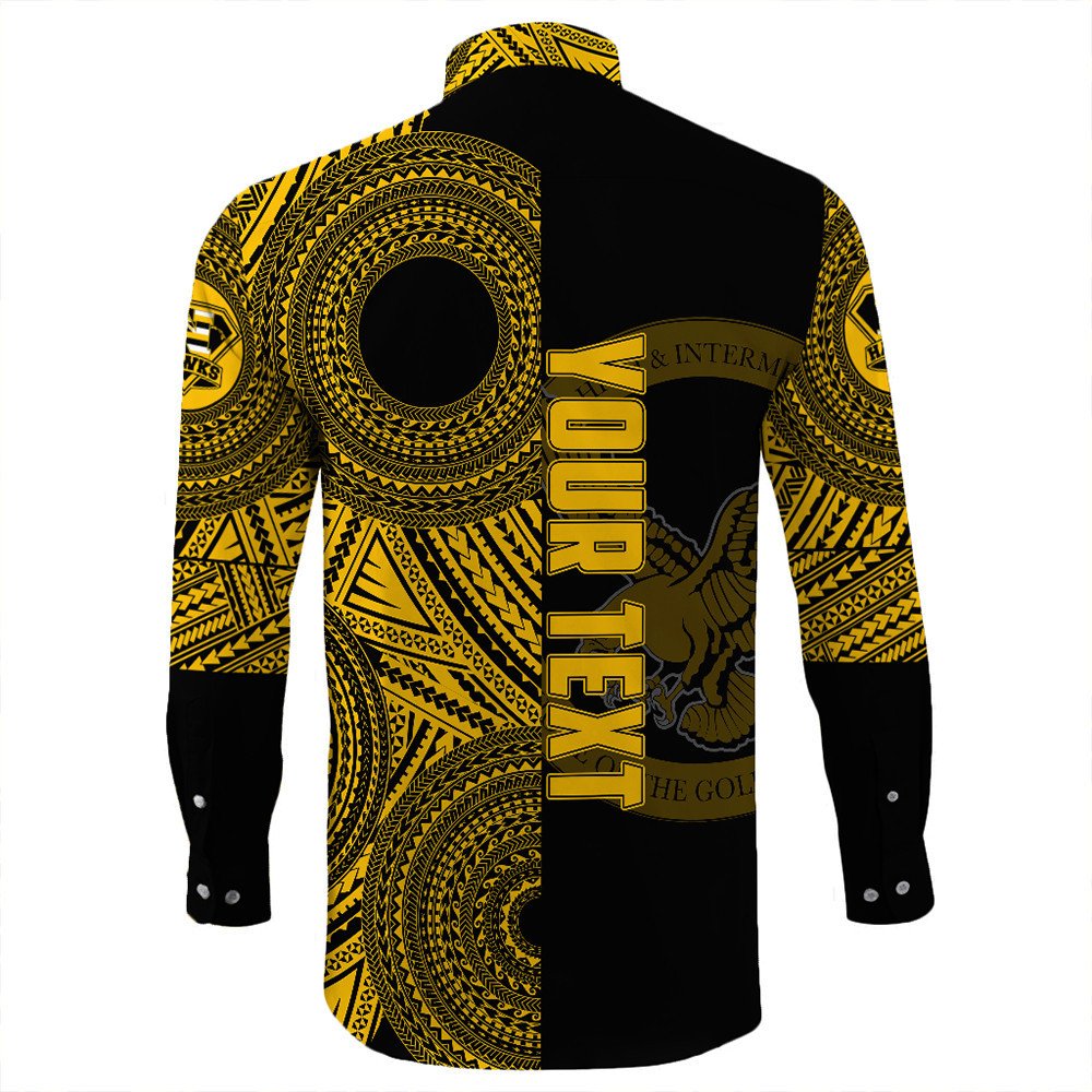 Polynesian Shirt Personalized Hawaii Class Of Nanakuli Long Sleeve Button Shirt LT10 - Wonder Print Shop