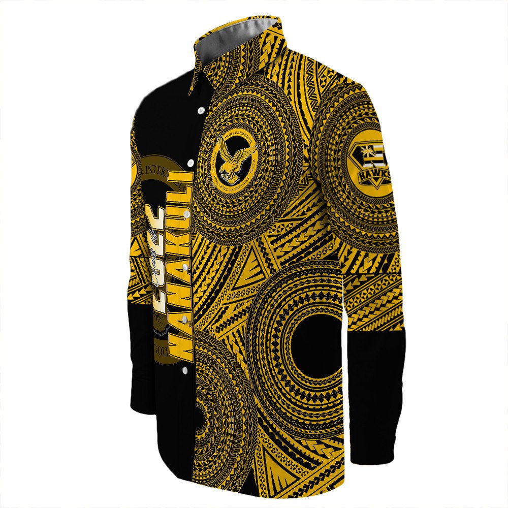 Polynesian Shirt Personalized Hawaii Class Of Nanakuli Long Sleeve Button Shirt LT10 - Wonder Print Shop