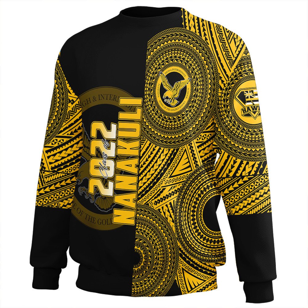 Polynesian Sweatshirt Personalized Hawaii Class Of Nanakuli Sweatshirt LT10 - Wonder Print Shop