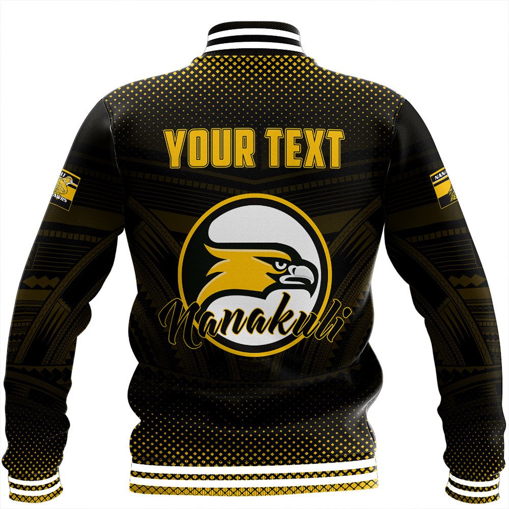 Polynesian Jacket Personalized Hawaii Class Of Nanakuli Golden Hawks Baseball Jacket LT10 - Wonder Print Shop