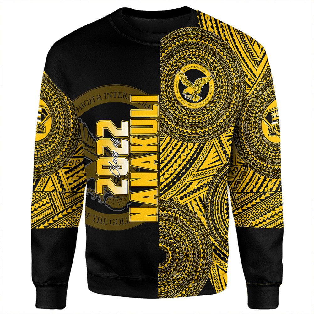 Polynesian Sweatshirt Personalized Hawaii Class Of Nanakuli Sweatshirt LT10 - Wonder Print Shop
