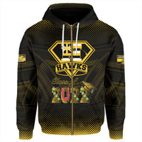 Polynesian Hoodie Custom Hawaii Class Of Nanakuli Golden Hawks Zip Hoodie LT10 - Wonder Print Shop