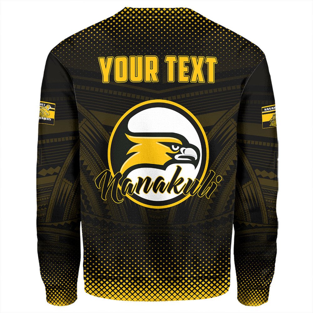 Polynesian Sweatshirt Personalized Hawaii Class Of Nanakuli Golden Hawks Sweatshirt LT10 - Wonder Print Shop