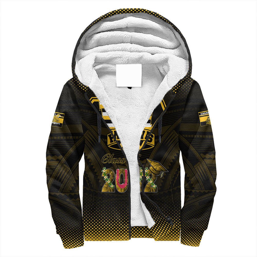 Polynesian Hoodie Personalized Hawaii Class Of Nanakuli Golden Hawks Sherpa Hoodie LT10 - Wonder Print Shop