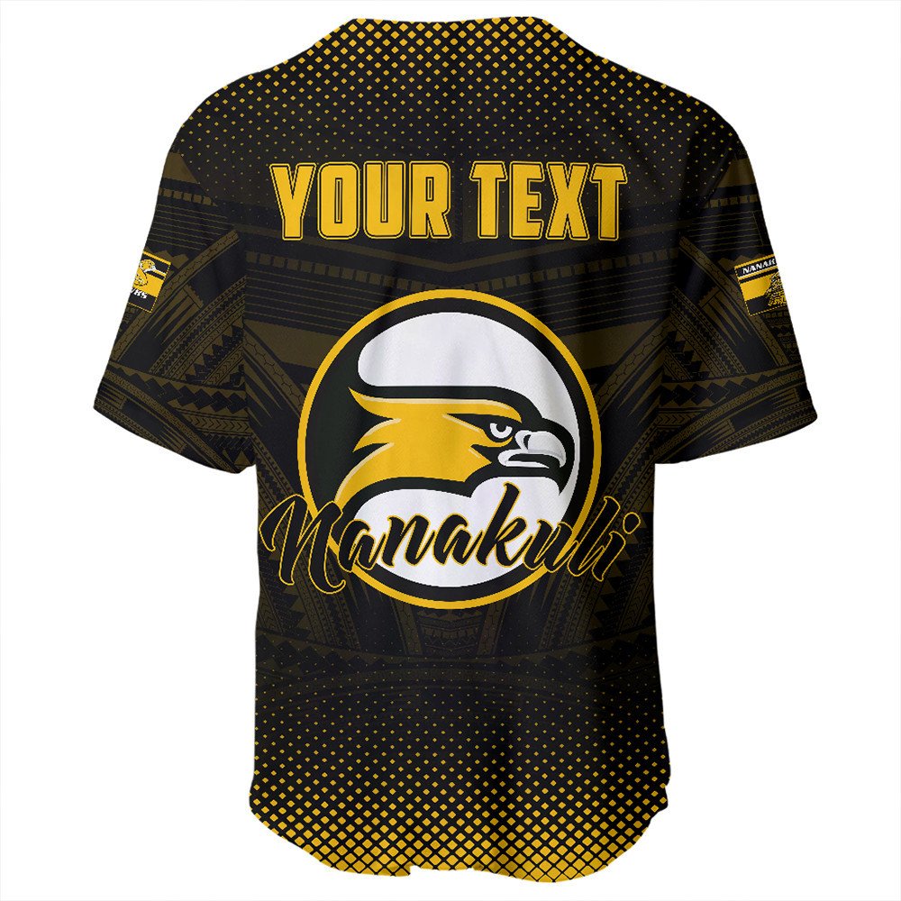 Polynesian Shirt Personalized Hawaii Class Of Nanakuli Golden Hawks Baseball Jersey LT10 - Wonder Print Shop