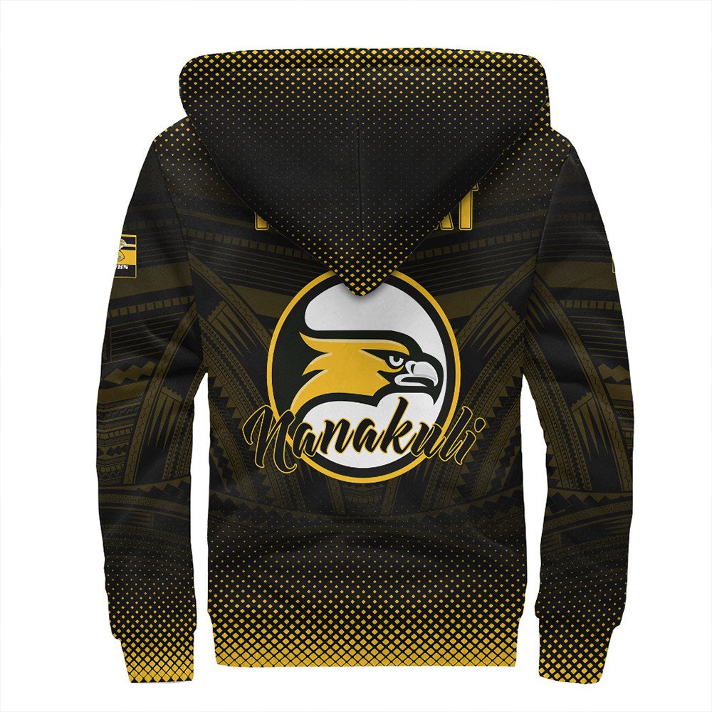Polynesian Hoodie Personalized Hawaii Class Of Nanakuli Golden Hawks Sherpa Hoodie LT10 - Wonder Print Shop