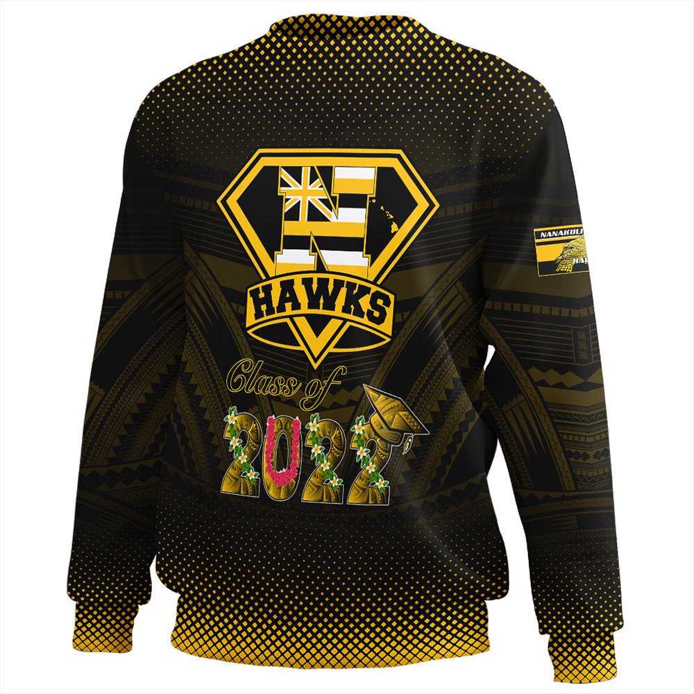 Polynesian Sweatshirt Personalized Hawaii Class Of Nanakuli Golden Hawks Sweatshirt LT10 - Wonder Print Shop