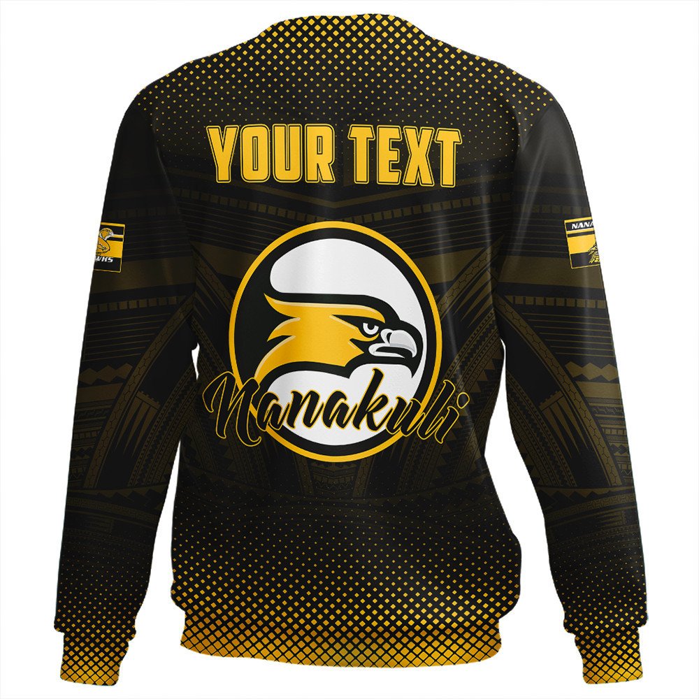 Polynesian Sweatshirt Personalized Hawaii Class Of Nanakuli Golden Hawks Sweatshirt LT10 - Wonder Print Shop