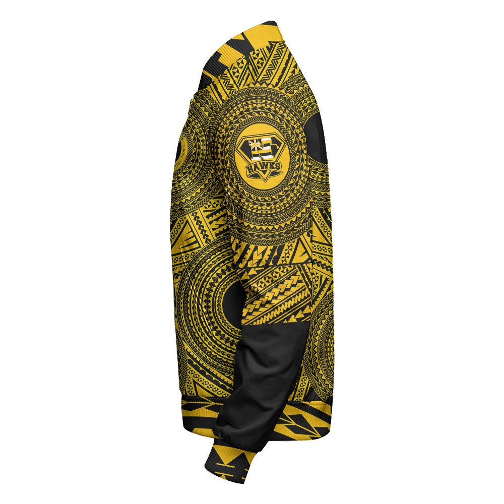 Polynesian Jacket Personalized Hawaii Class Of Nanakuli Sleeve Zip Bomber Jacket LT10 - Wonder Print Shop