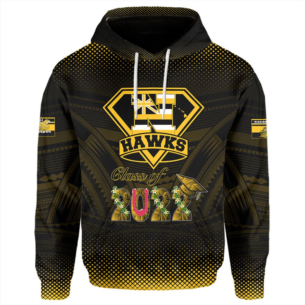 Polynesian Hoodie Custom Hawaii Class Of Nanakuli Golden Hawks Hoodie LT10 - Wonder Print Shop