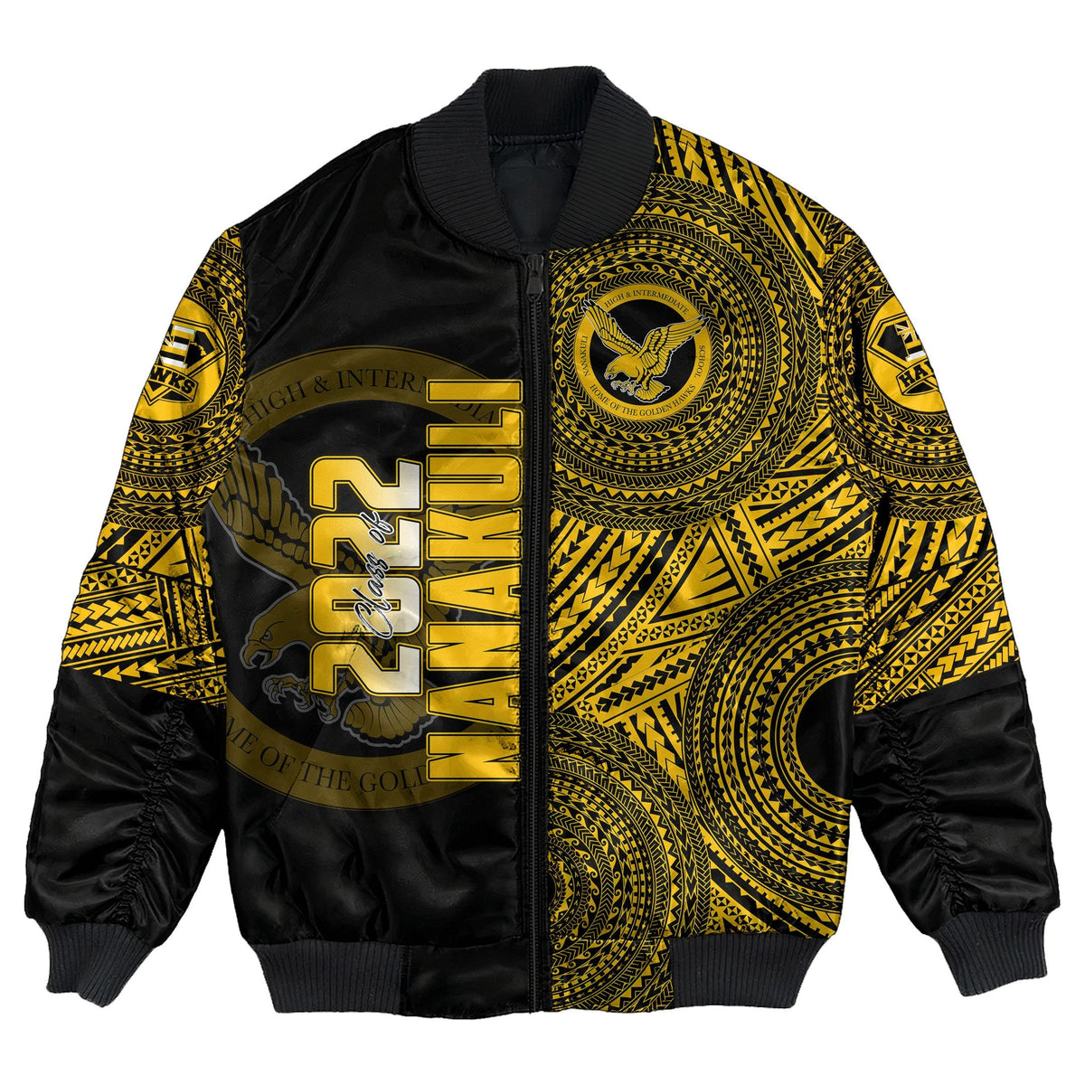 Polynesian Jacket Personalized Hawaii Class Of Nanakuli Bomber Jacket LT10 - Wonder Print Shop