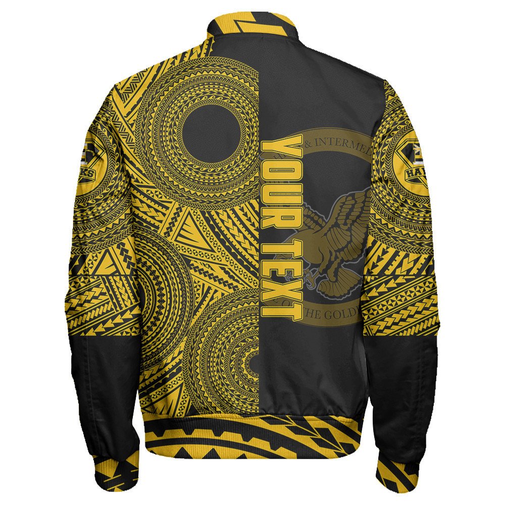 Polynesian Jacket Personalized Hawaii Class Of Nanakuli Sleeve Zip Bomber Jacket LT10 - Wonder Print Shop