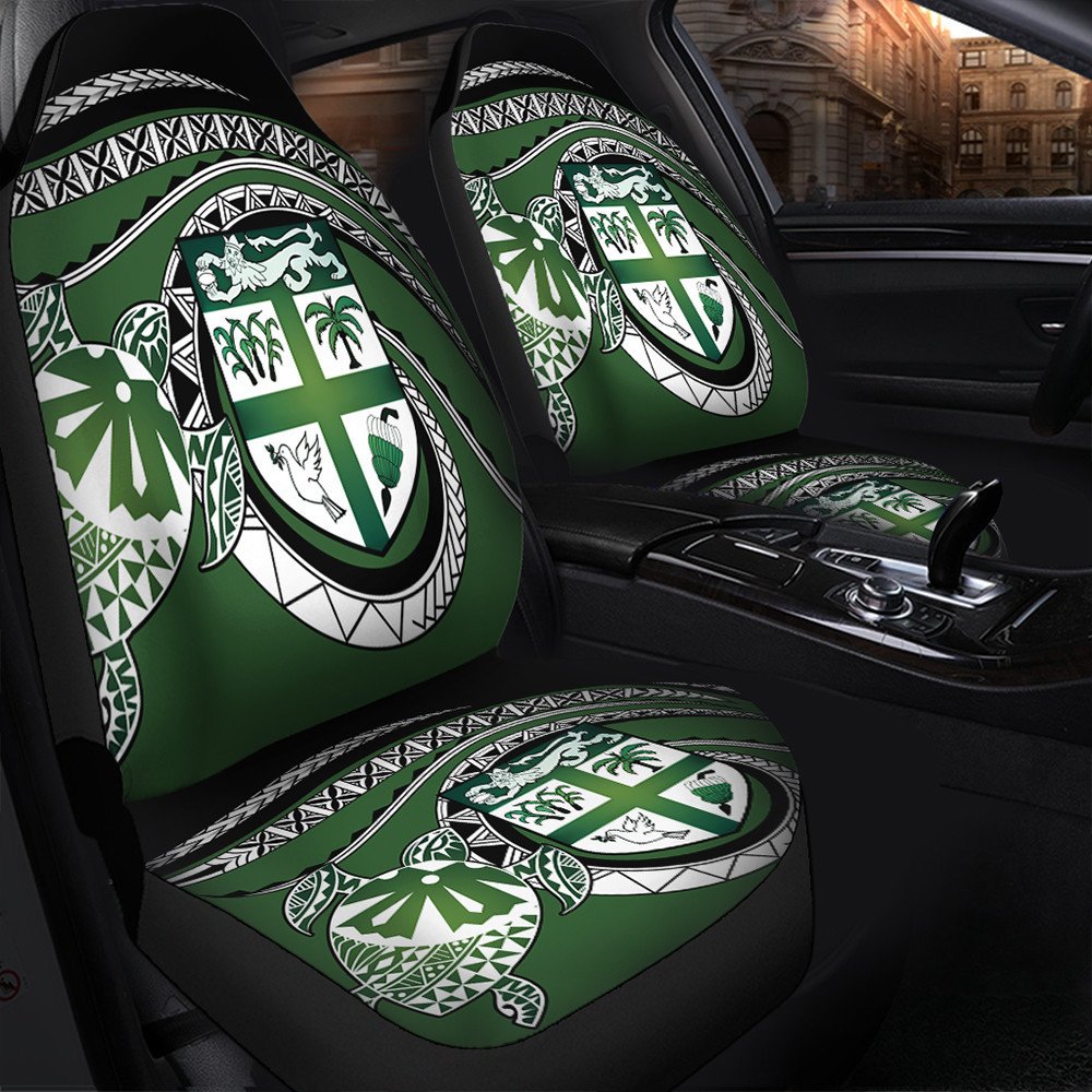 Polynesian Car Accessories Fiji Masi Turtle Car Seat Covers LT10 - Wonder Print Shop