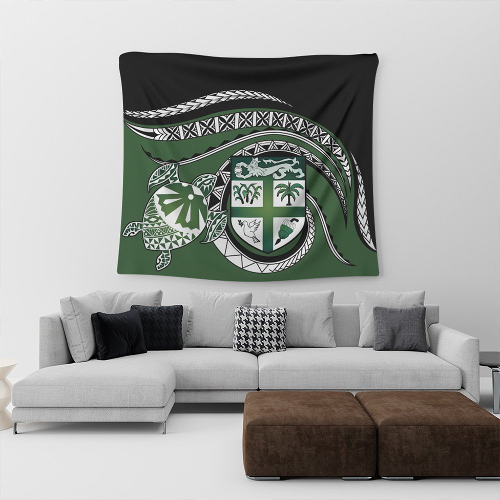 Polynesian Home Decor Fiji Masi Turtle Tapestry LT10 - Wonder Print Shop