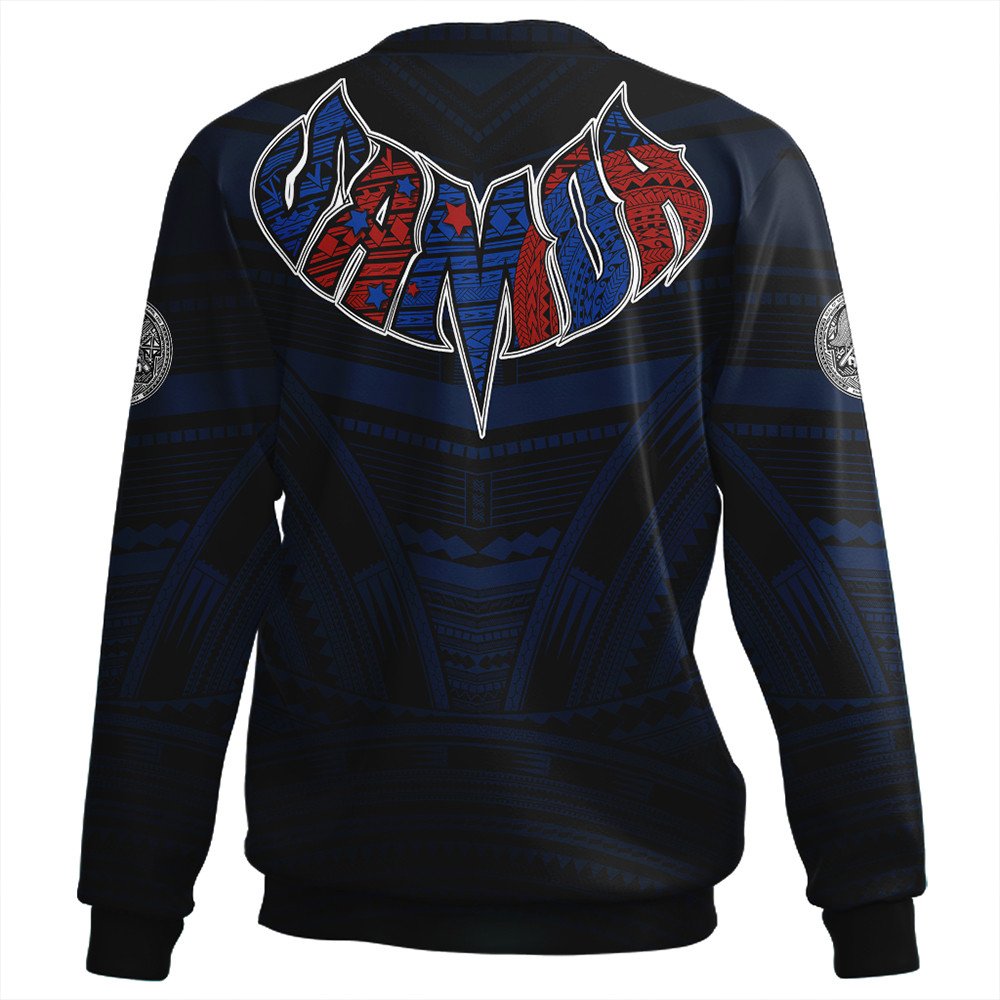 Polynesian Sweatshirt American Samoa Forever Sweatshirt LT10 - Wonder Print Shop