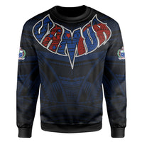 Polynesian Sweatshirt Samoa Forever Sweatshirt LT10 - Wonder Print Shop
